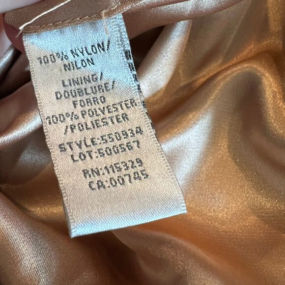 Badgley Mischka Strapless Cocktail Dress Evening Gown Chocolate Brown Tulle - Picture 6 of 15